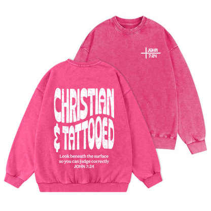 Christian & Tattooed Christian Washed Sweatshirt