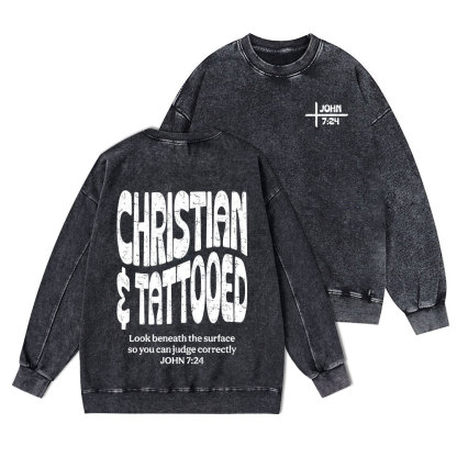 Christian & Tattooed Christian Washed Sweatshirt