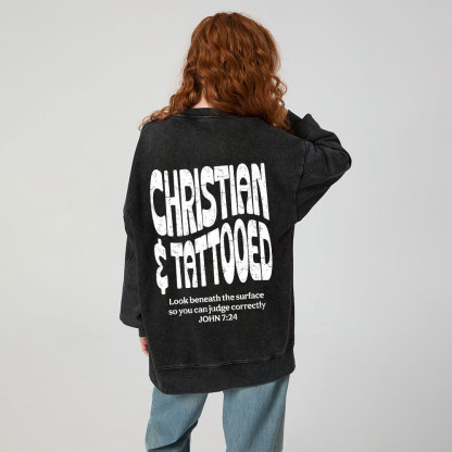 Christian & Tattooed Christian Washed Sweatshirt