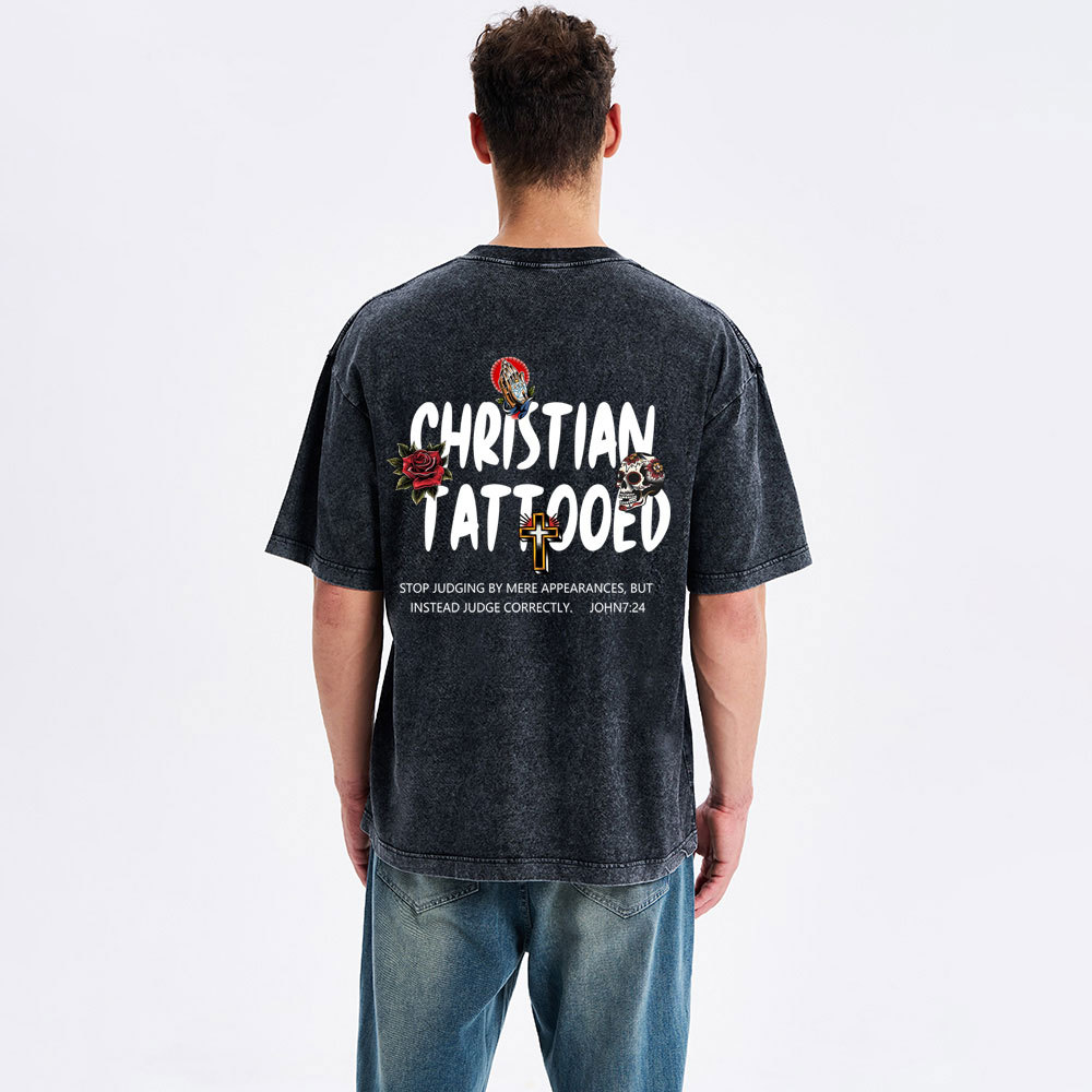 Christian & Tattooed Christian Washed T-Shirt
