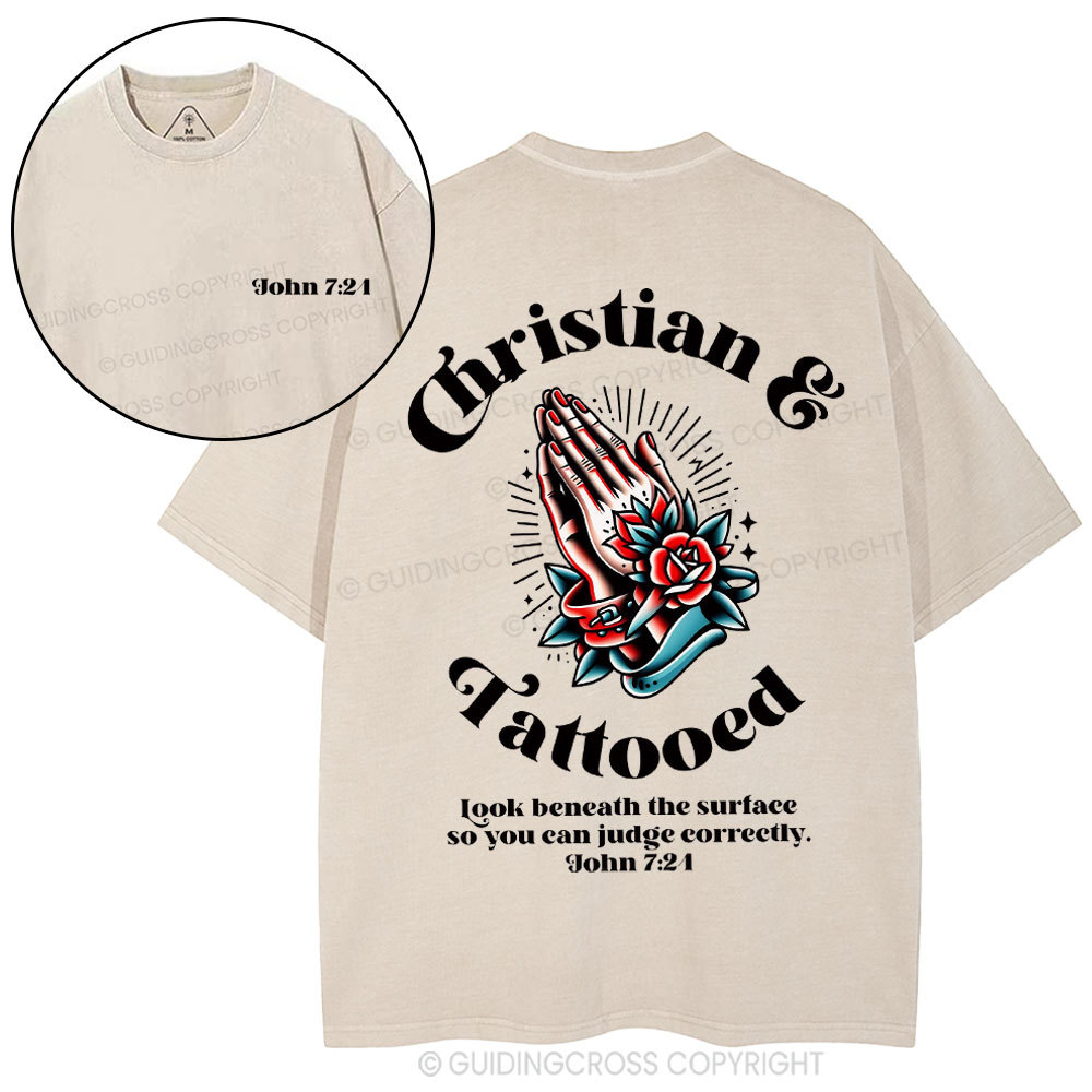Christian & Tattooed Christian Washed T-Shirt