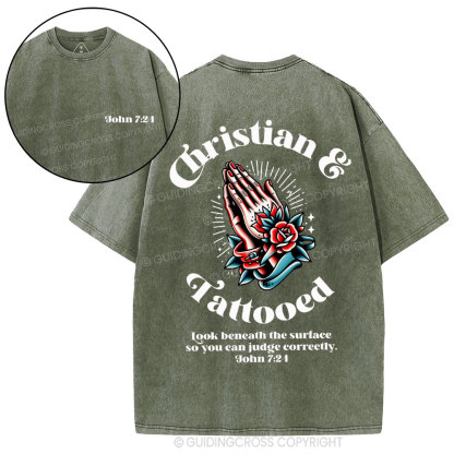 Christian & Tattooed Christian Washed T-Shirt
