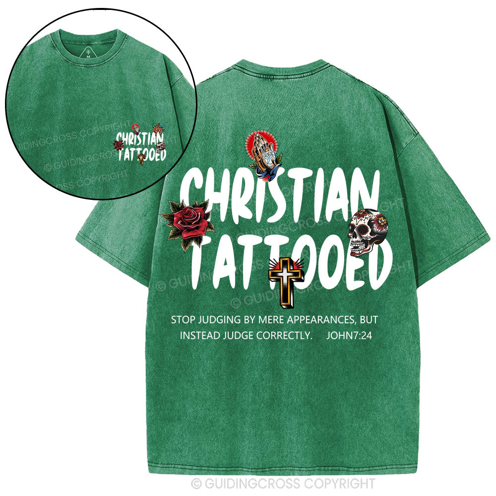 New-Sample Christian Washed T-Shirt Sale - GuidingCross