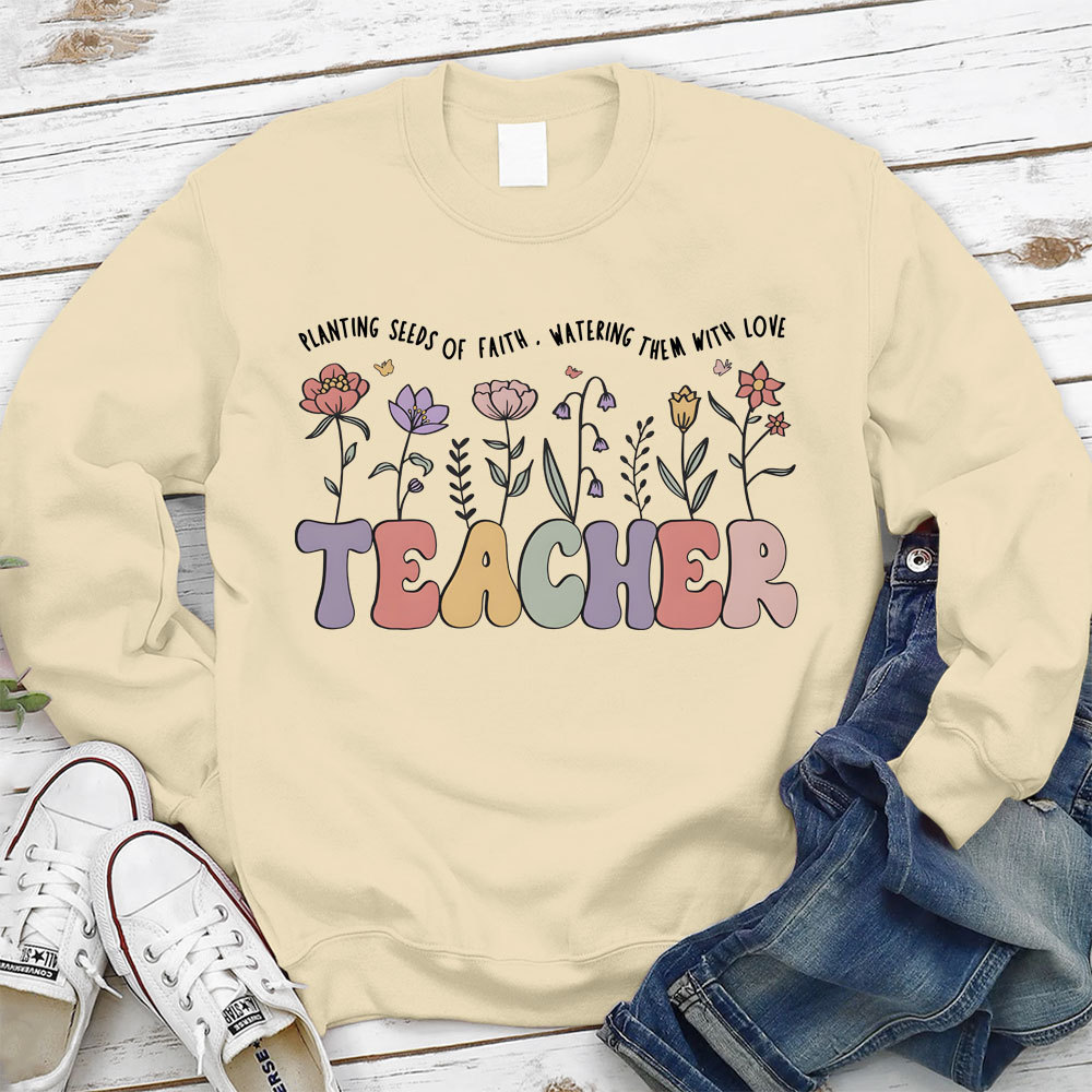 Christian Teacher Faith Christian Sweatshirt