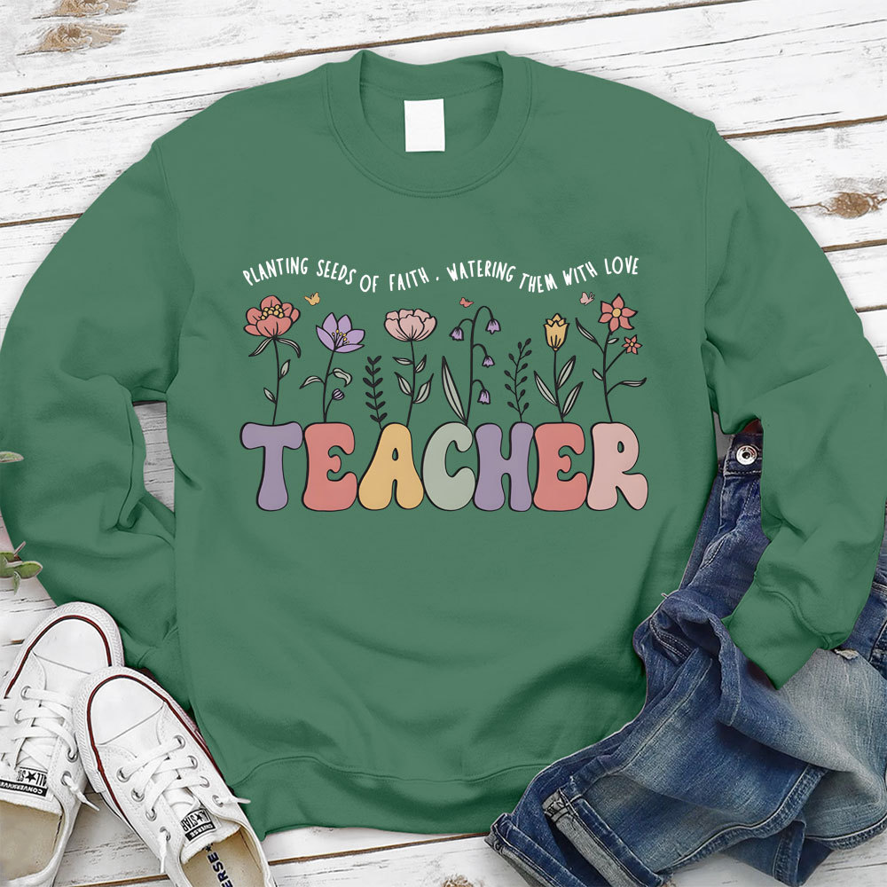 Christian Teacher Faith Christian Sweatshirt