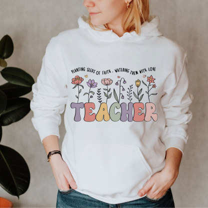 Christian Teacher Faith Hoodie