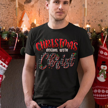 Christmas Begins With Christ T-Shirt