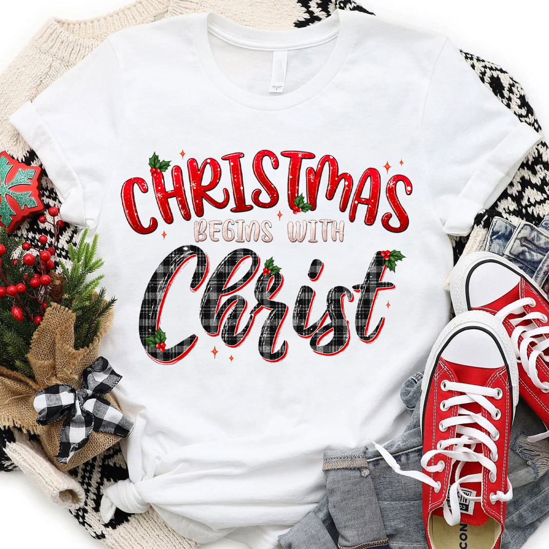 Christmas Begins With Christ T-Shirt
