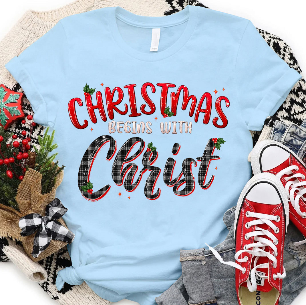 Christmas Begins With Christ T-Shirt