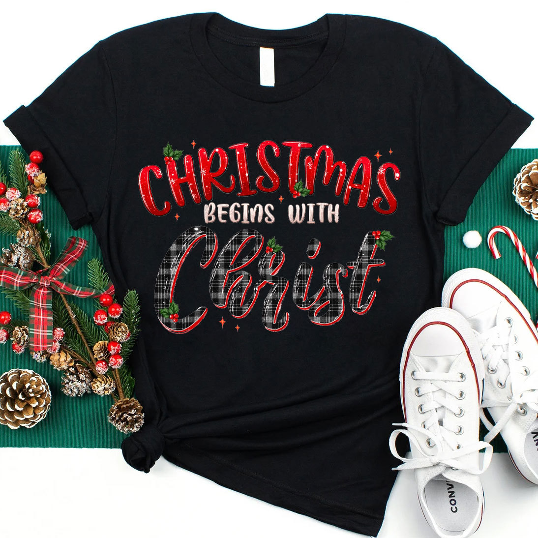 Christmas Begins With Christ T-Shirt
