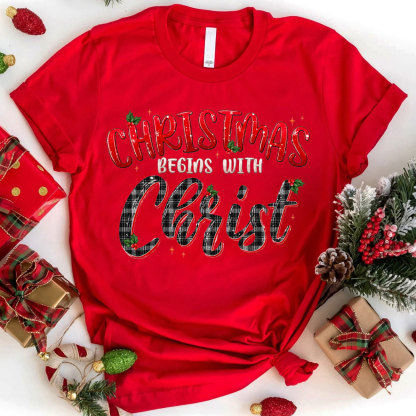 Christmas Begins With Christ T-Shirt