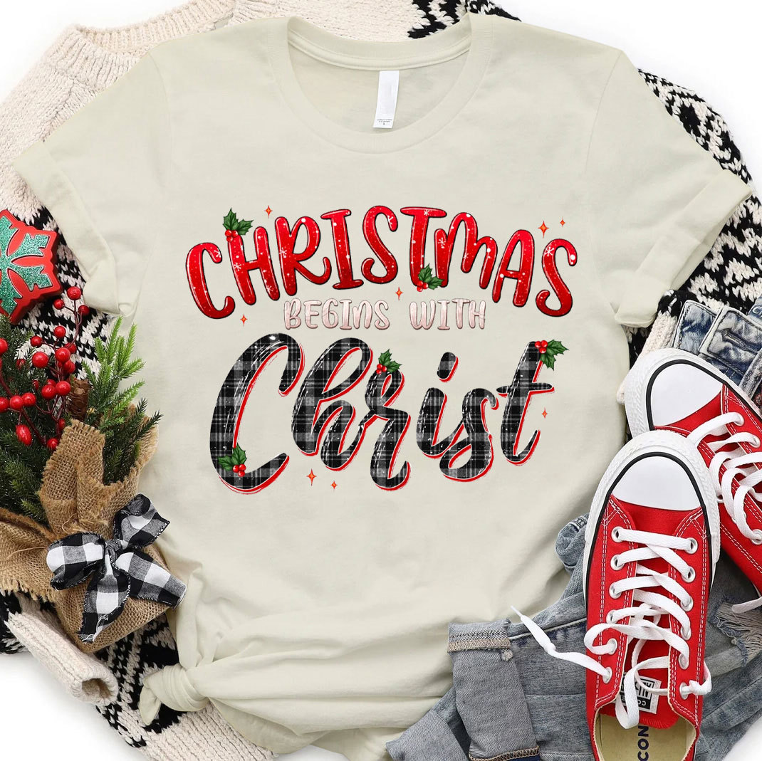 Christmas Begins With Christ T-Shirt