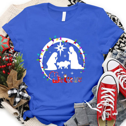 Christmas Belive Christian T-Shirt