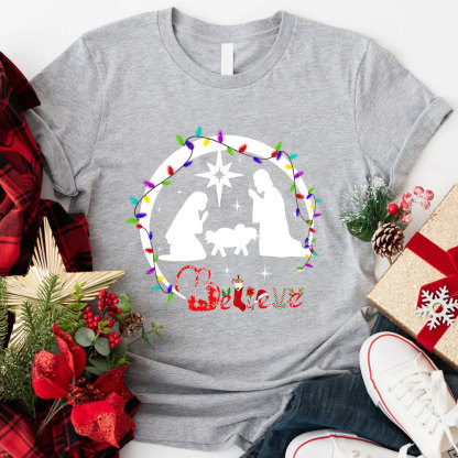Christmas Belive Christian T-Shirt