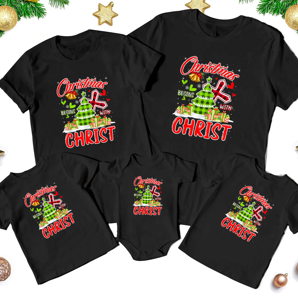 A Thrill Of Hope The Weary World Rejoice Christmas Family Matching Shirts Sale - GuidingCross
