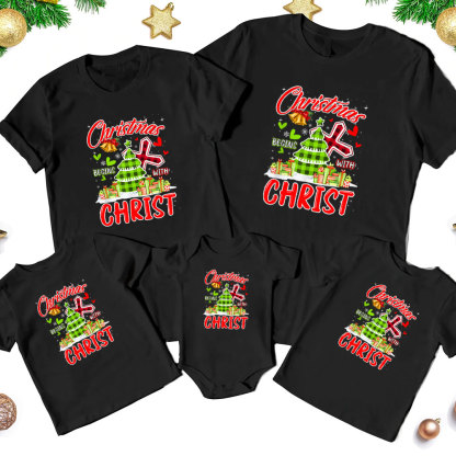 Christmas Christ Family Matching Christian Christmas T-Shirt