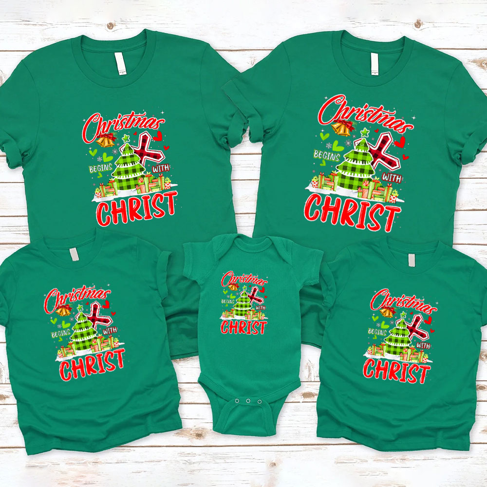 Christmas Christ Family Matching Christian Christmas T-Shirt