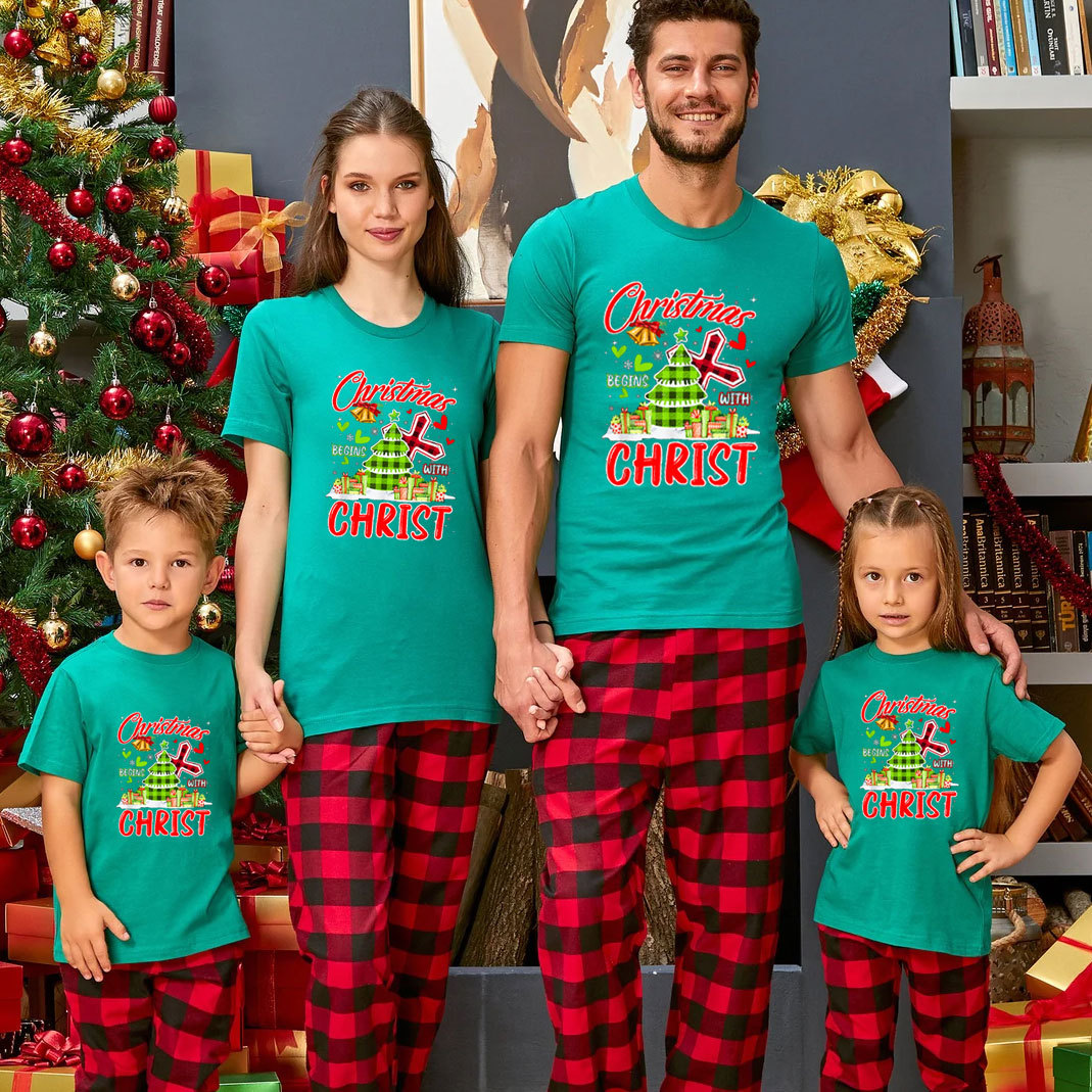 Christmas Christ Family Matching Christian Christmas T-Shirt
