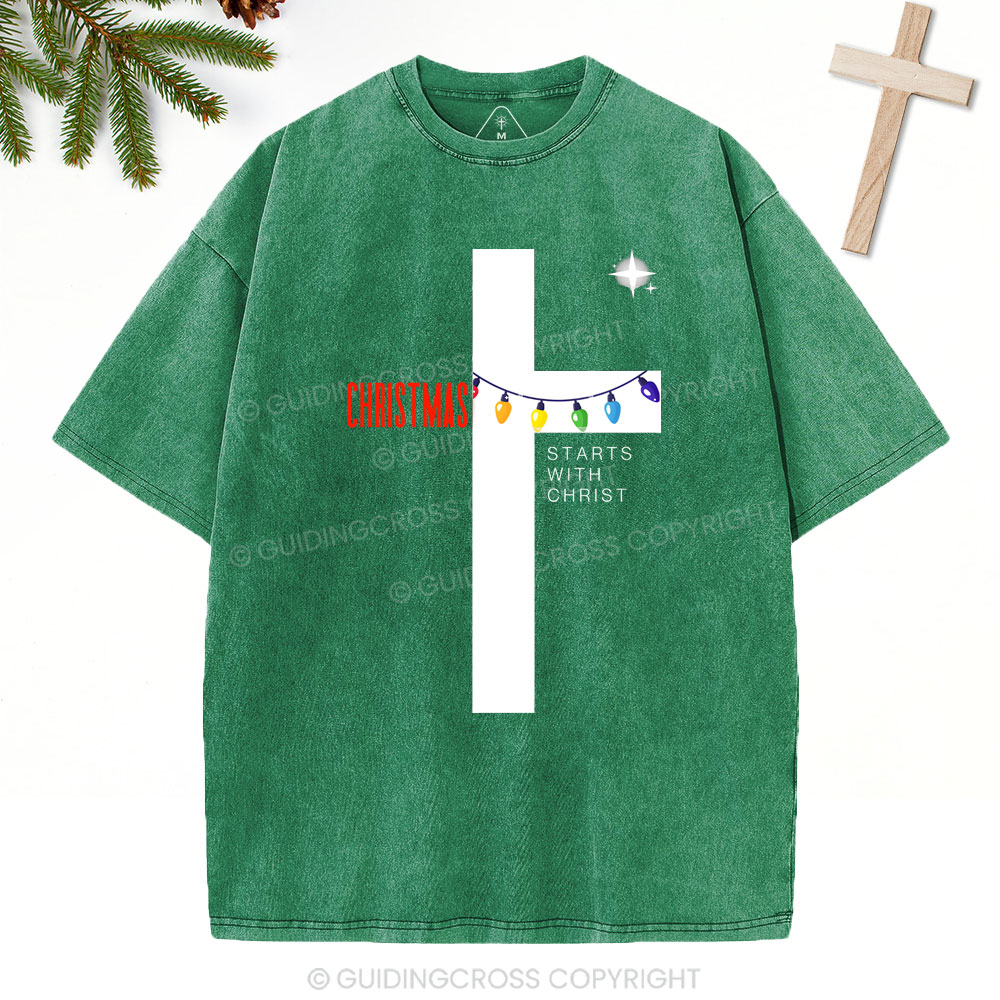 Christmas Christian Washed T-Shirt