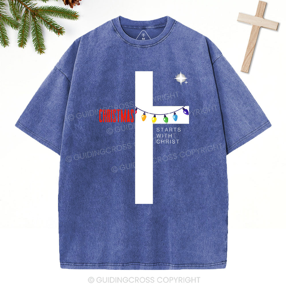 Christmas Christian Washed T-Shirt