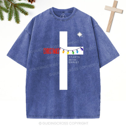 Christmas Christian Washed T-Shirt