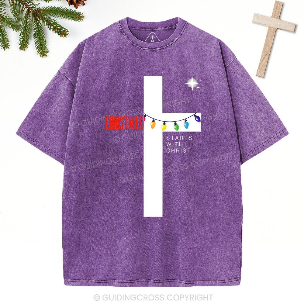 Christmas Christian Washed T-Shirt