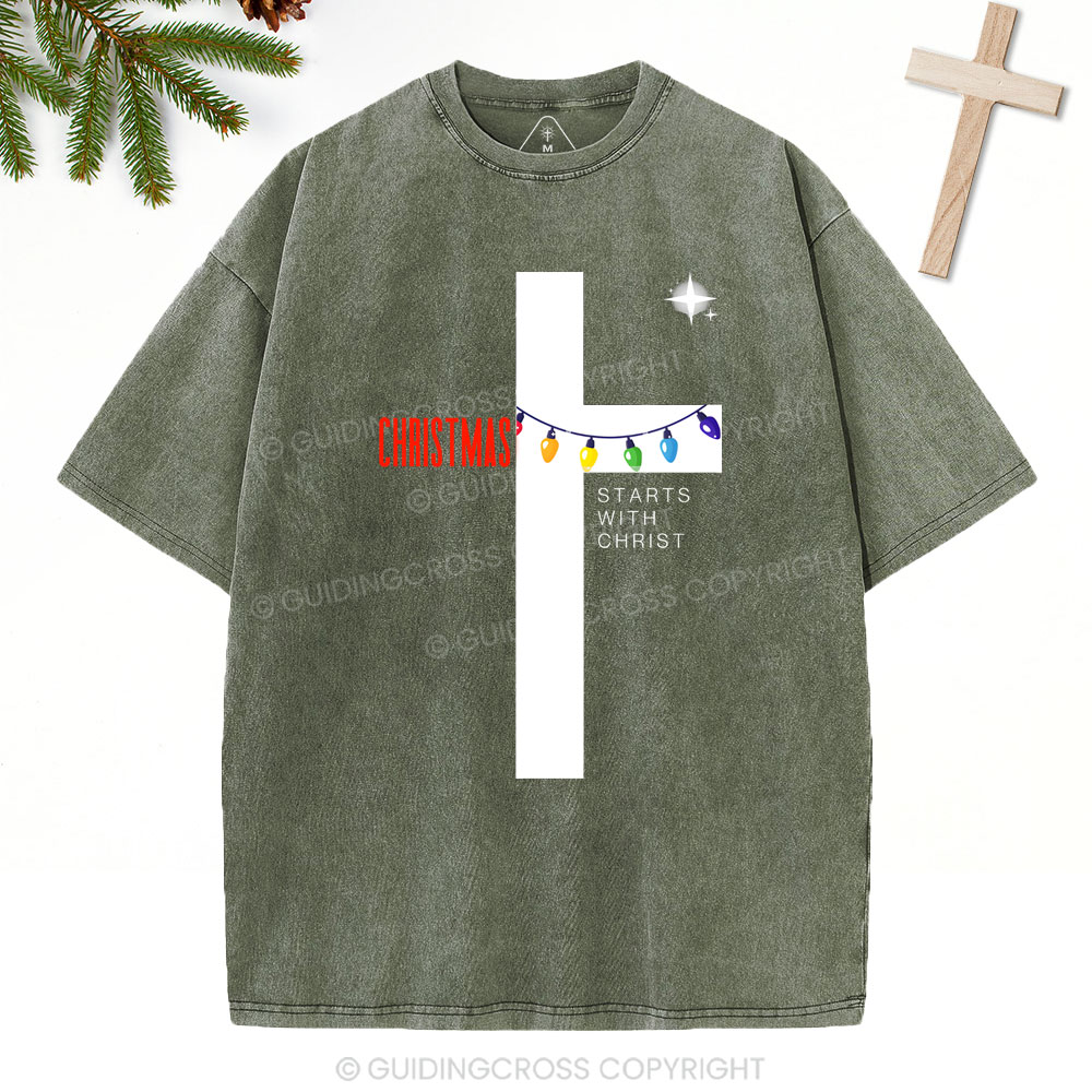 Christmas Christian Washed T-Shirt