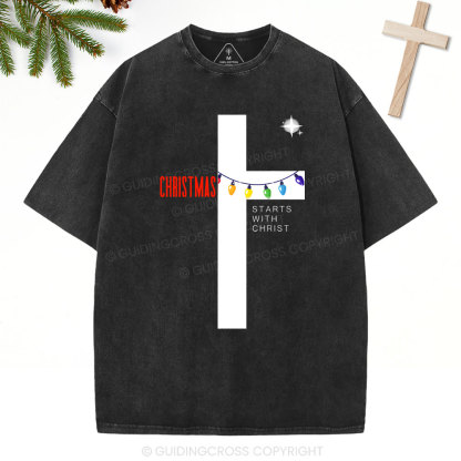 Christmas Christian Washed T-Shirt