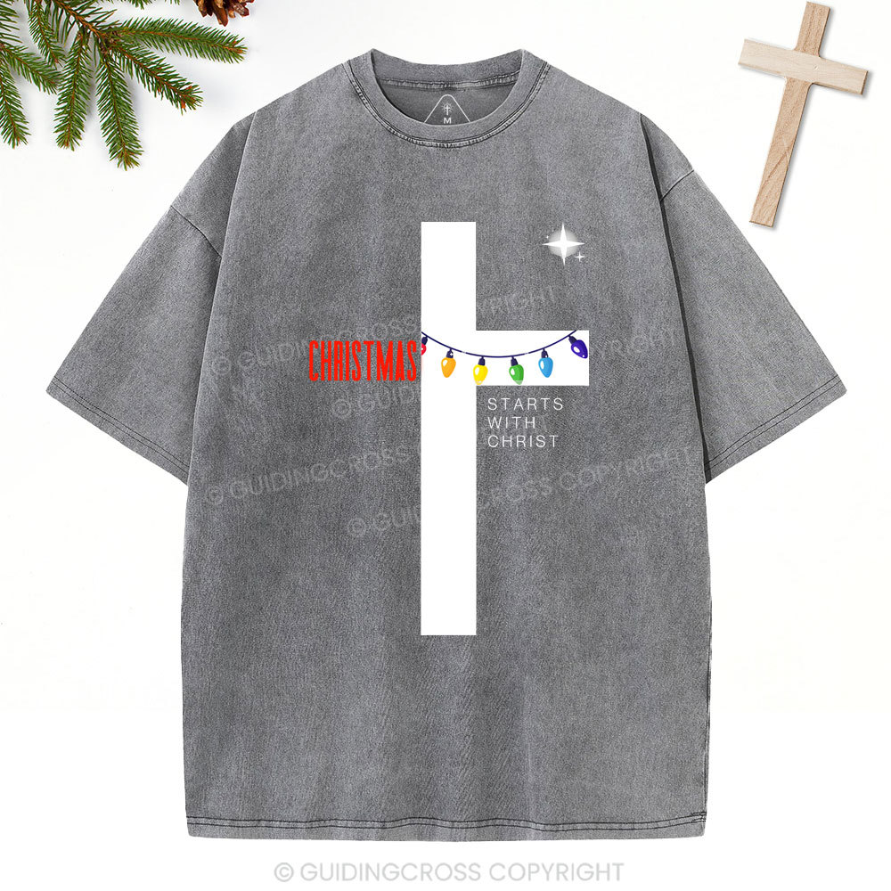 Christmas Christian Washed T-Shirt