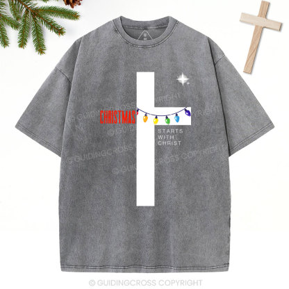 Christmas Christian Washed T-Shirt