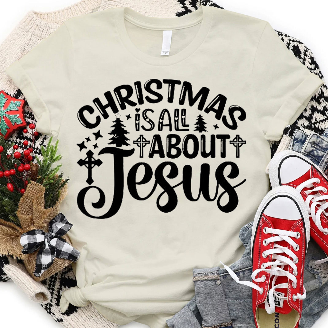 Christmas Is About Jesus Christian T-Shirt