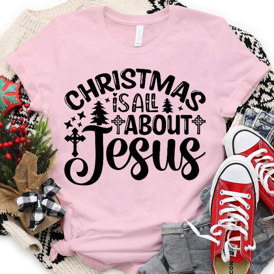 Christmas Is About Jesus Christian T-Shirt