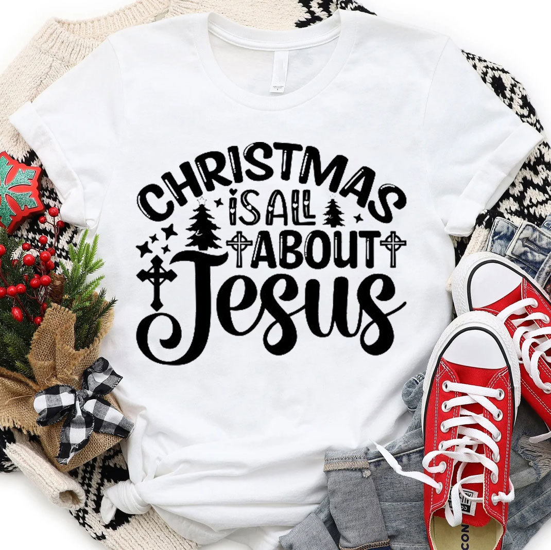Christmas Is About Jesus Christian T-Shirt