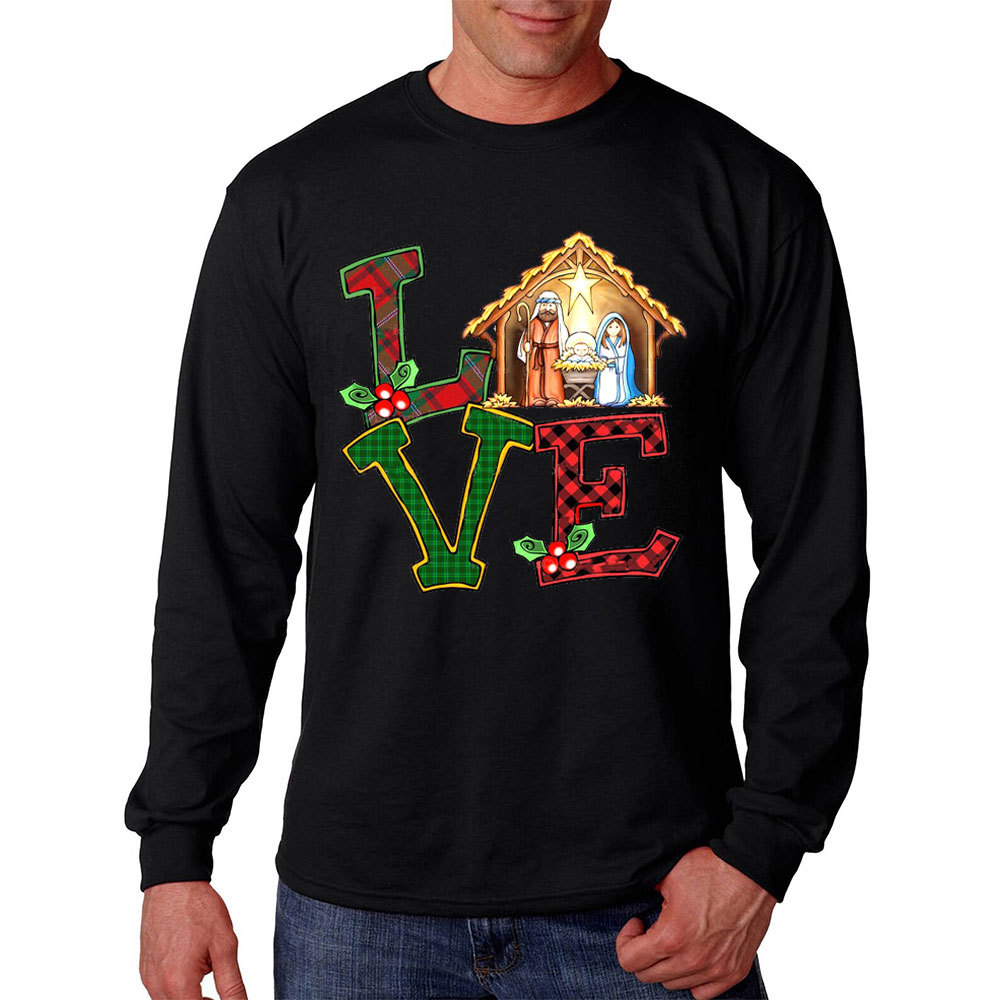 Christmas Love Nativity Long Sleeve T-Shirt