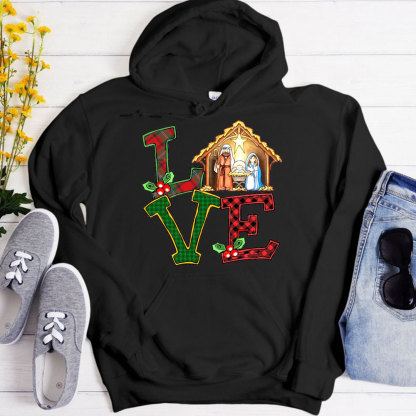 Christmas Love Nativity Hoodie