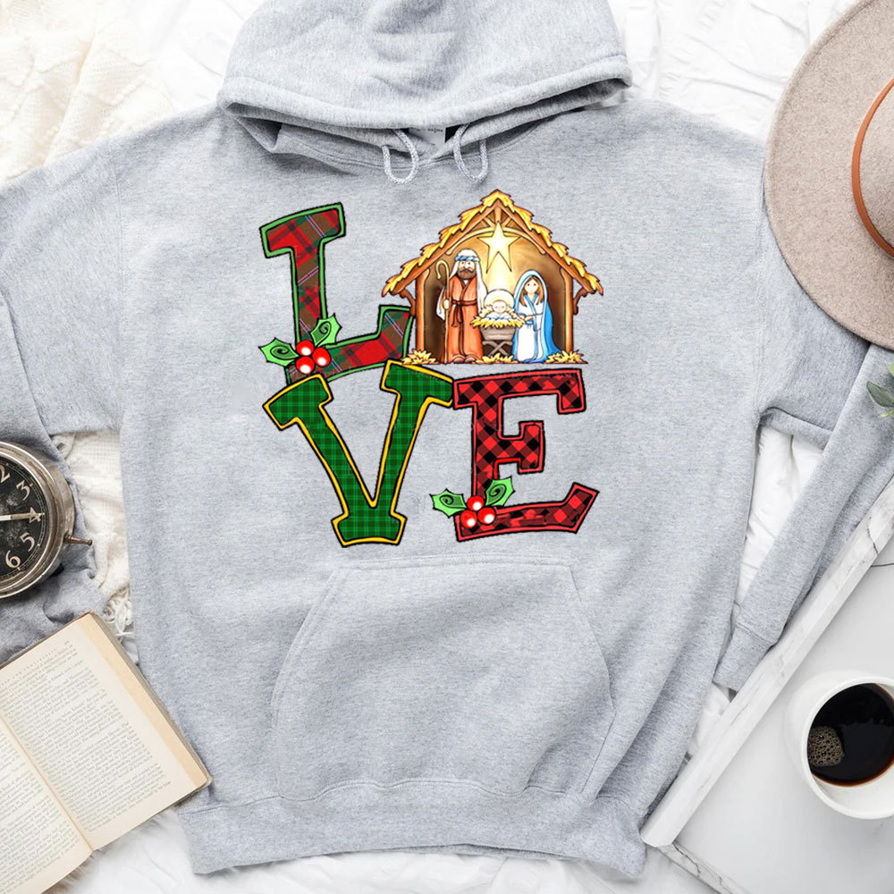 Christmas Love Nativity Hoodie