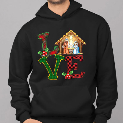 Christmas Love Nativity Hoodie