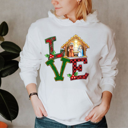 Christmas Love Nativity Hoodie