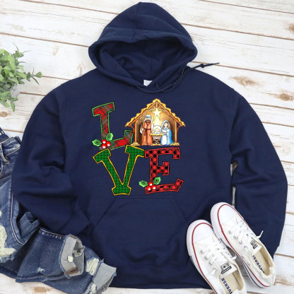 Christmas Love Nativity Hoodie