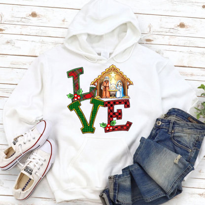 Christmas Love Nativity Hoodie