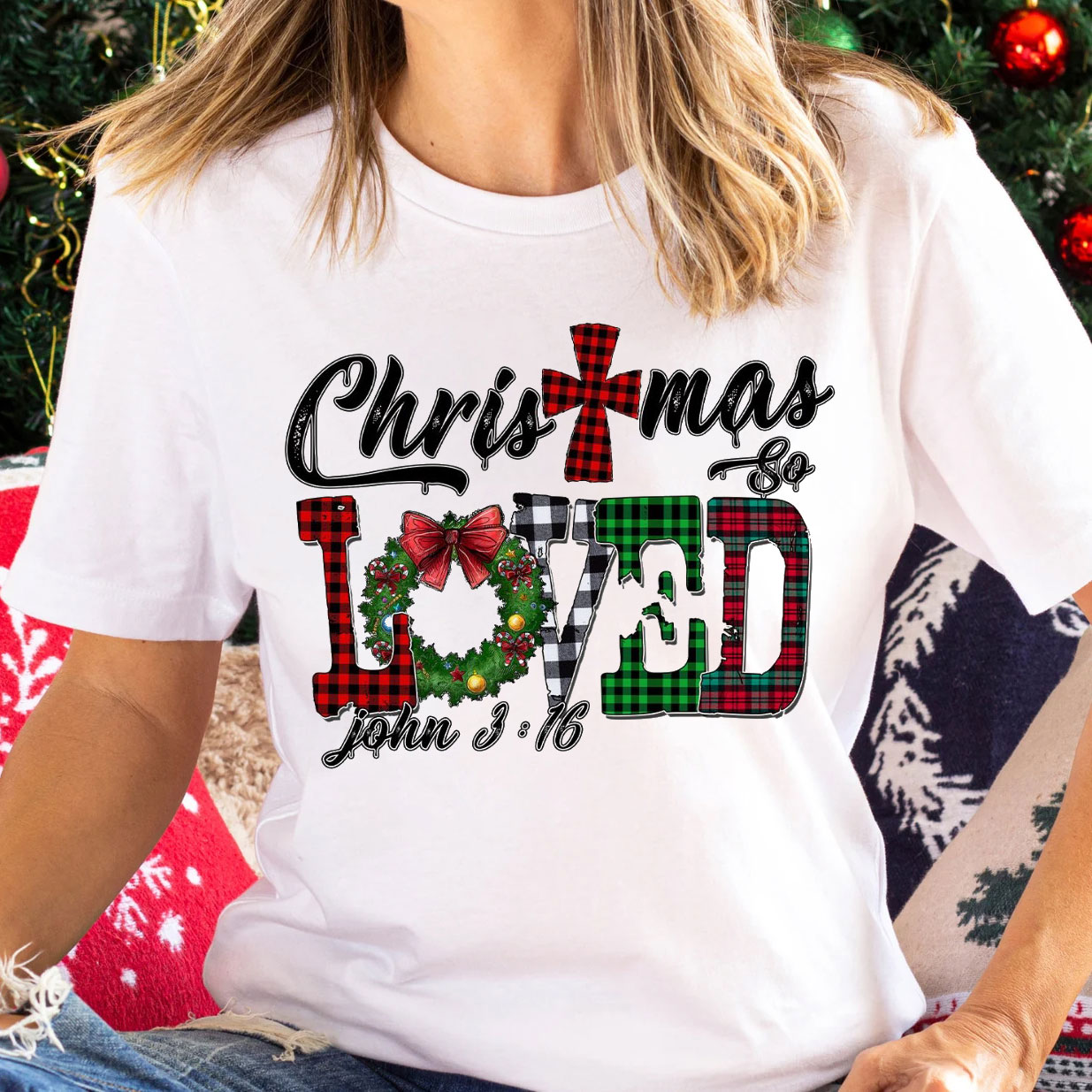 Christmas So Loved Christian T-Shirt