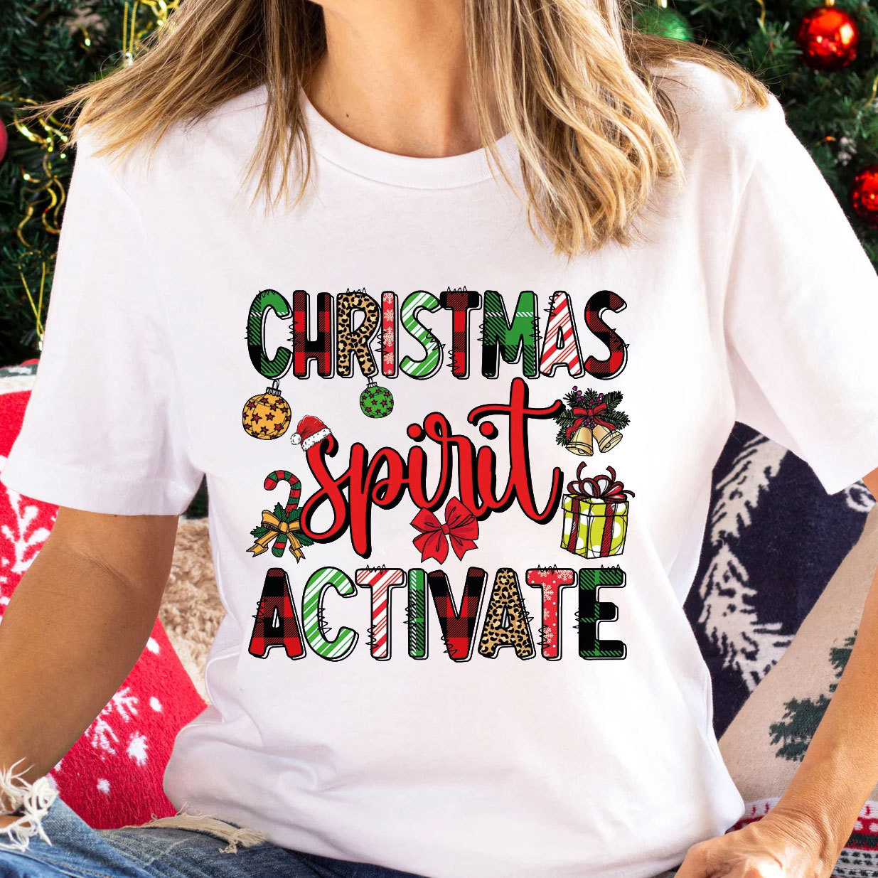 Christmas Spirit Activate Christian T-Shirt