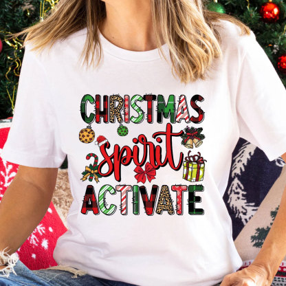 Christmas Spirit Activate Christian T-Shirt
