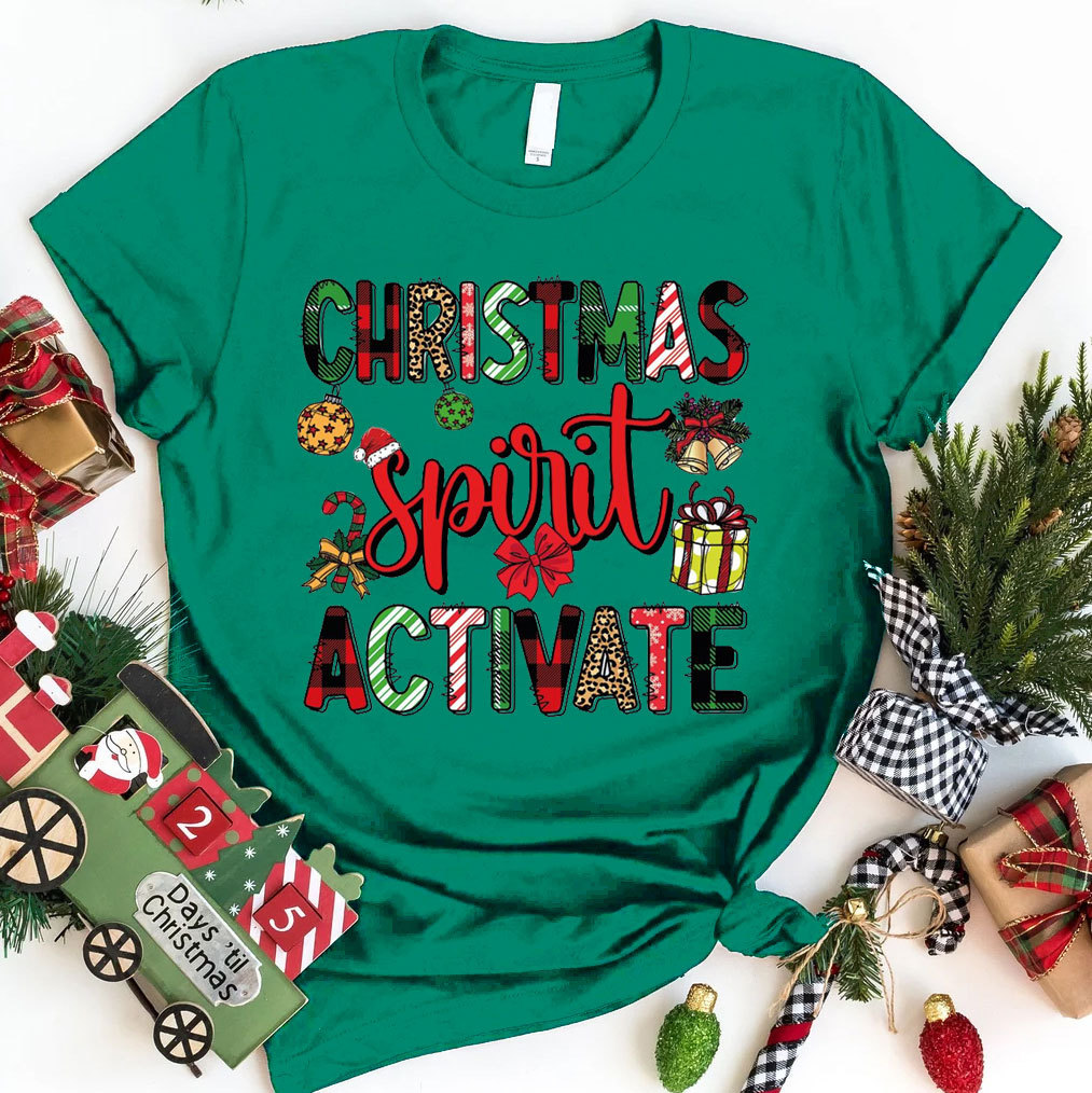 Christmas Spirit Activate Christian T-Shirt