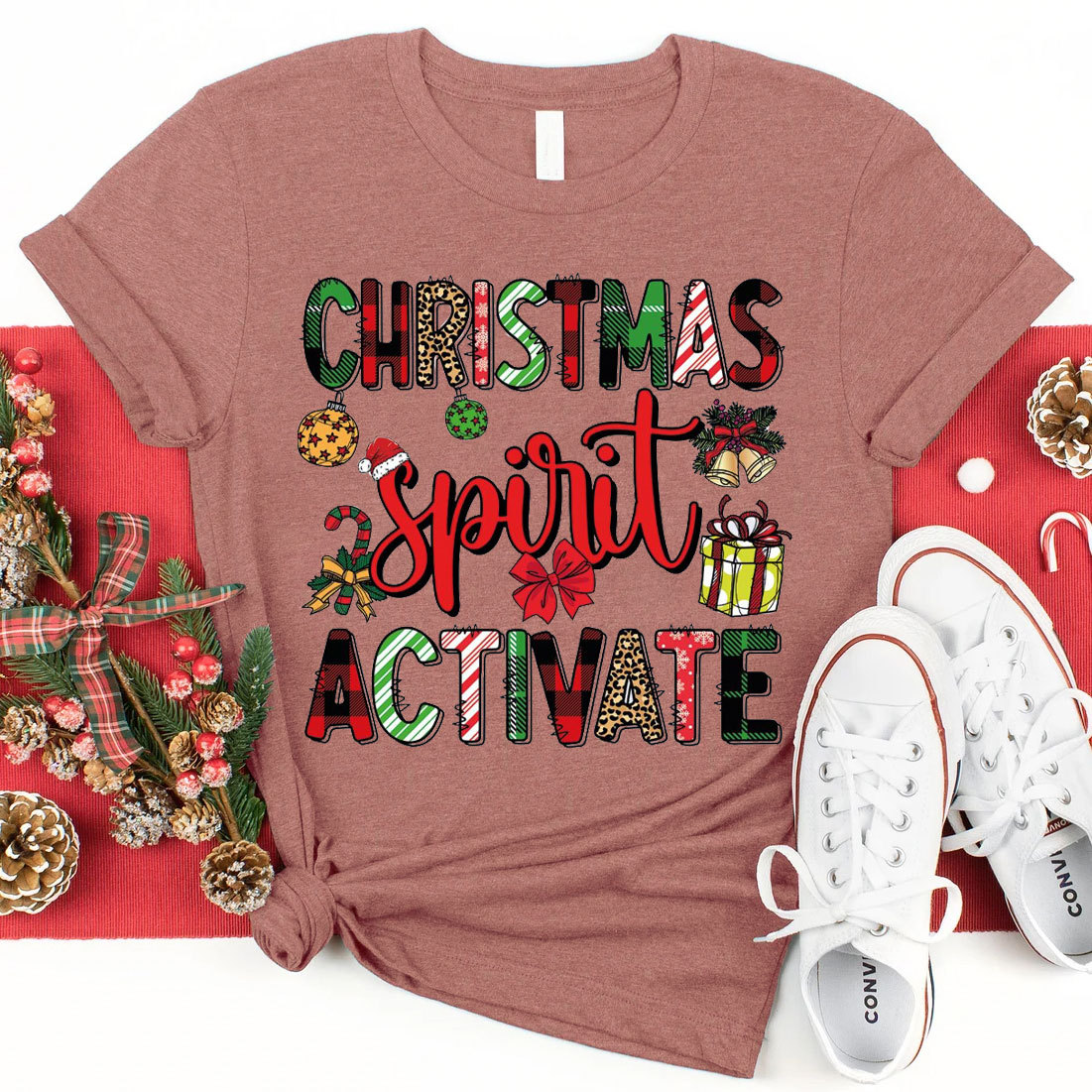Christmas Spirit Activate Christian T-Shirt