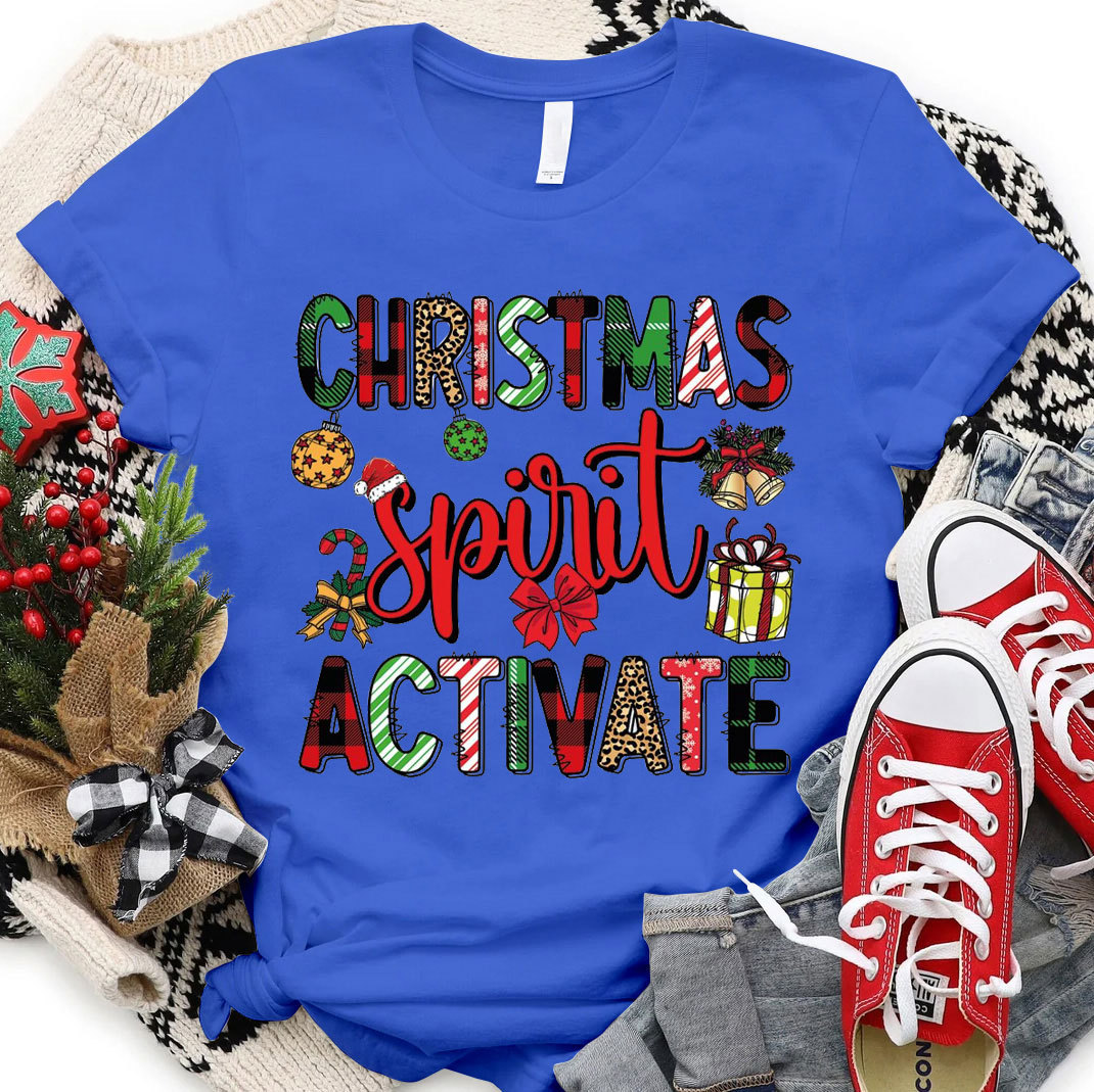 Christmas Spirit Activate Christian T-Shirt