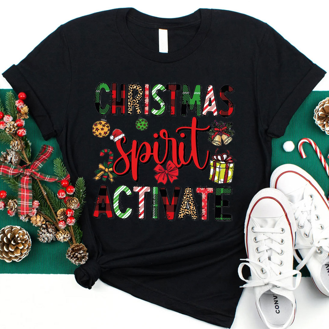 Christmas Spirit Activate Christian T-Shirt