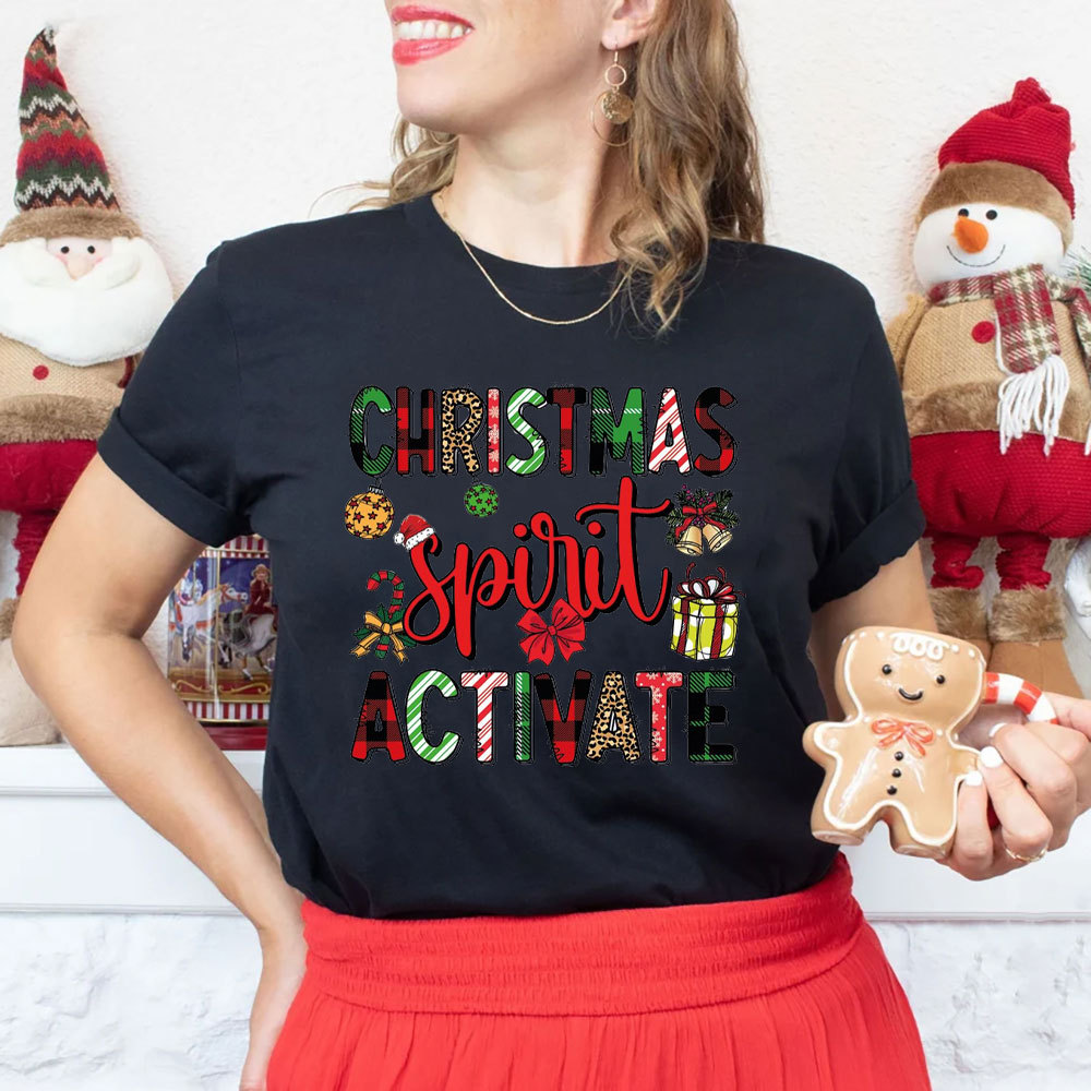 Christmas Spirit Activate Christian T-Shirt