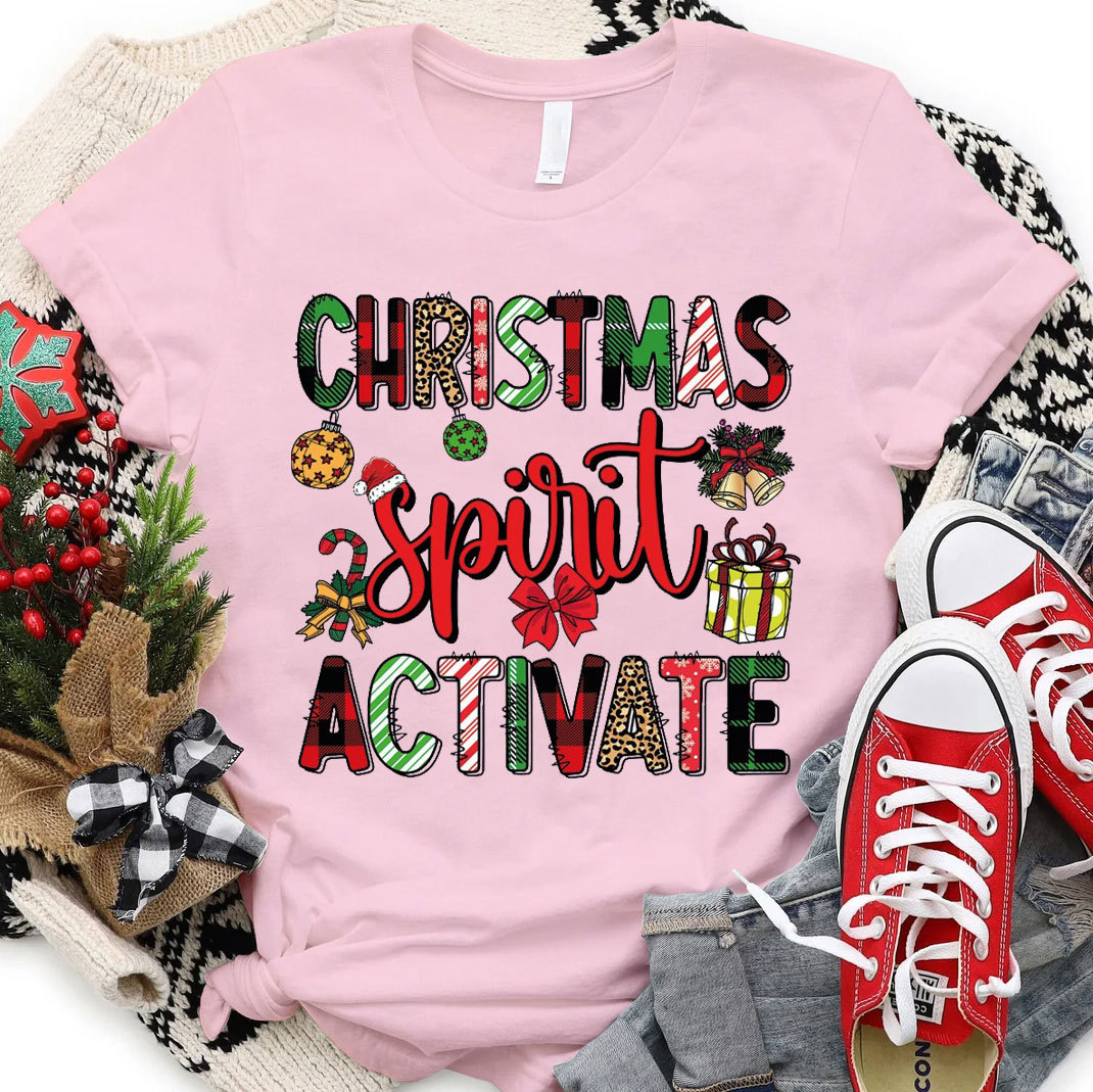 Christmas Spirit Activate Christian T-Shirt