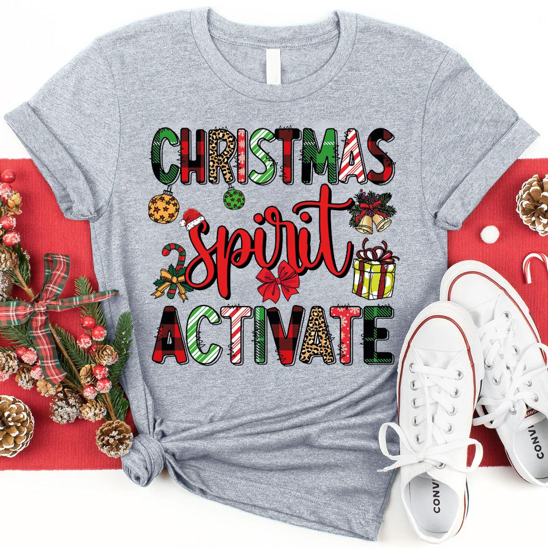 Christmas Spirit Activate Christian T-Shirt